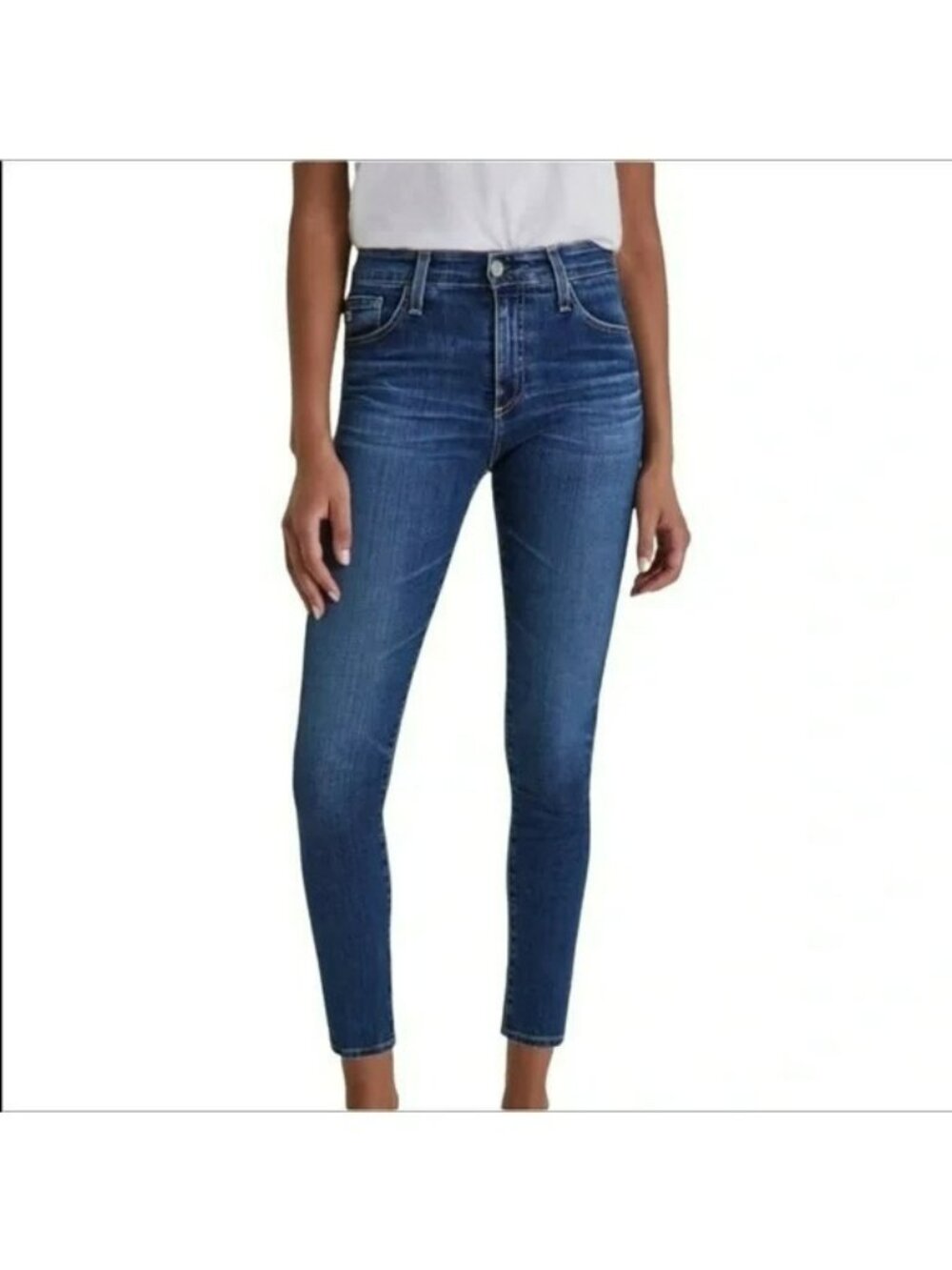 AG Adriano Goldschmied Farrah Skinny Ankle Jeans High-Rise Womens 29R